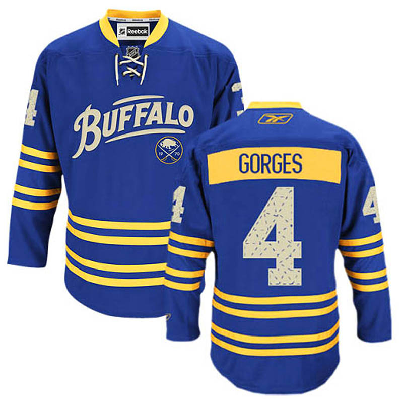 Josh Gorges Buffalo Sabres #4 Third Ice Hockey Jersey