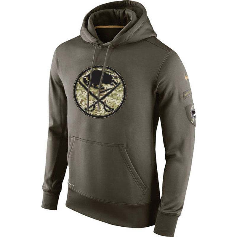 Sabres Olive KO Performance Hoodie