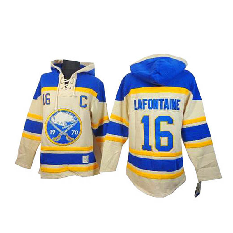 Pat Lafontaine Buffalo Sabres #16 Ice Hockey Sawyer Hooded Sweatshirt