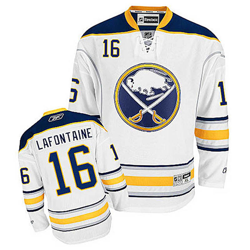 Pat Lafontaine Buffalo Sabres #16 Away Ice Hockey Jersey