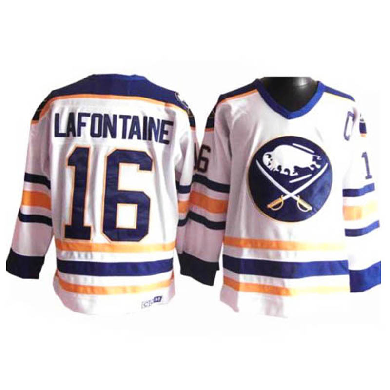 Pat Lafontaine Buffalo Sabres #16 Throwback Ice Hockey Jersey