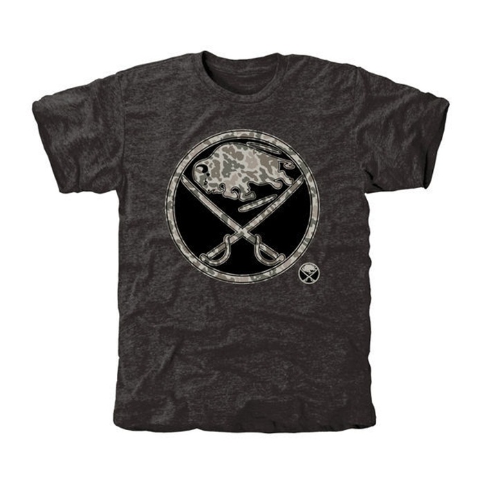 Buffalo Sabres Rink Warrior Black Tri-Blend T-Shirt