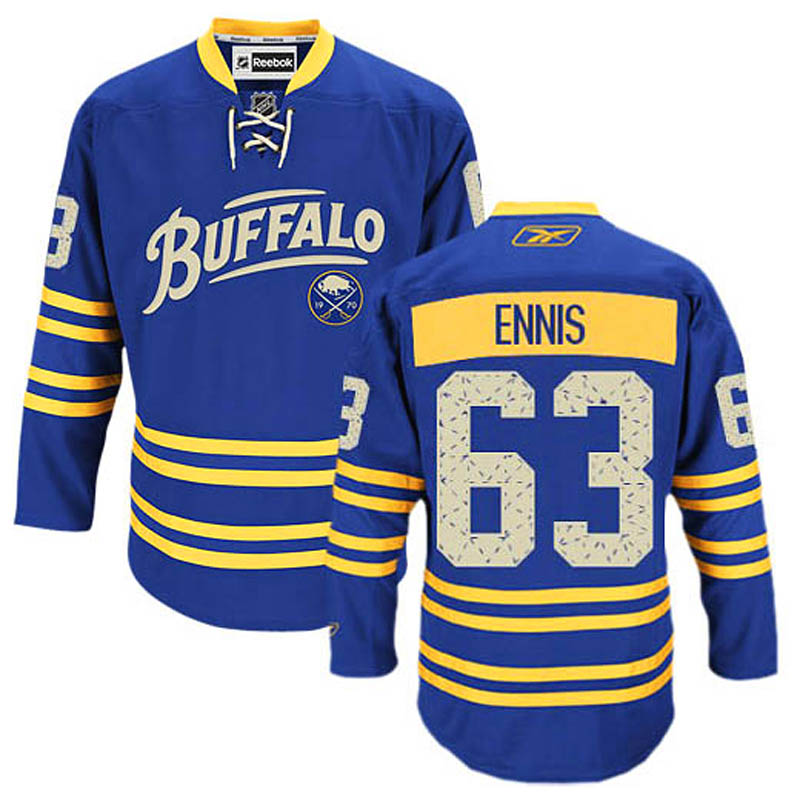 Tyler Ennis Buffalo Sabres #63 Third Ice Hockey Jersey