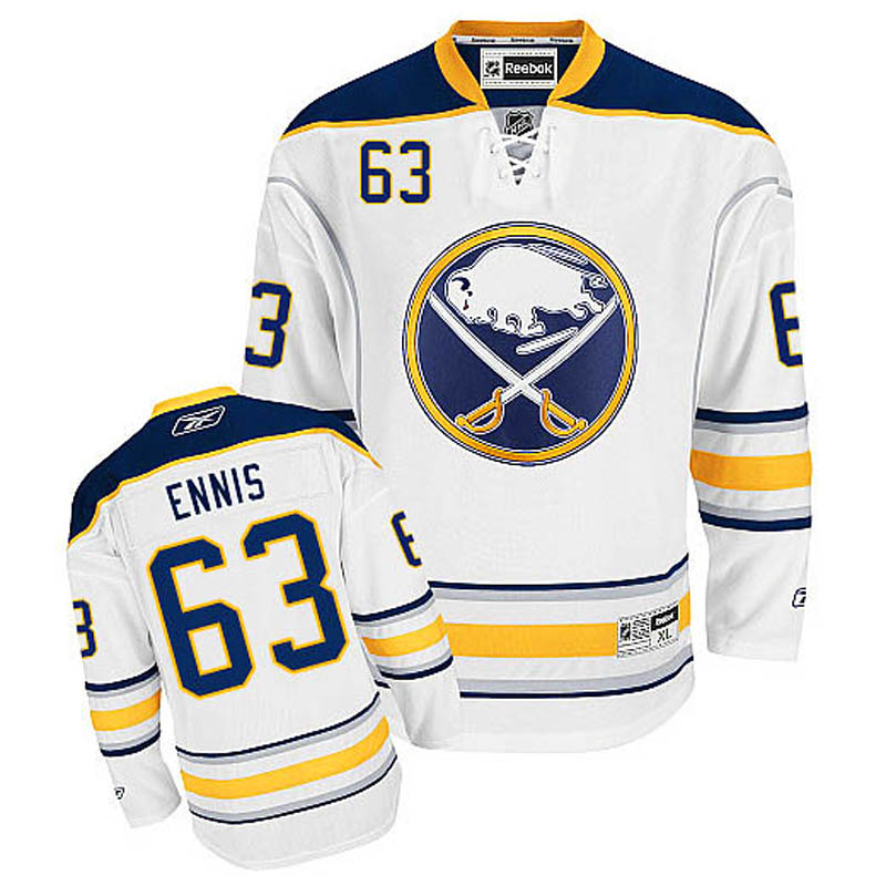 Tyler Ennis Buffalo Sabres #63 Away Ice Hockey Jersey