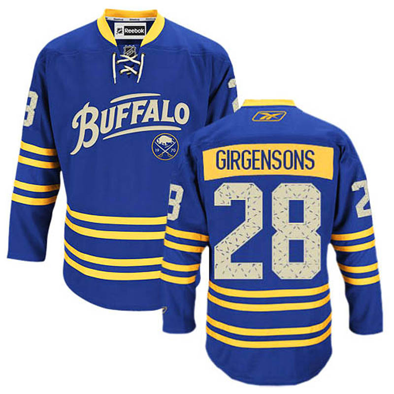 Zemgus Girgensons Buffalo Sabres #28 Third Ice Hockey Jersey