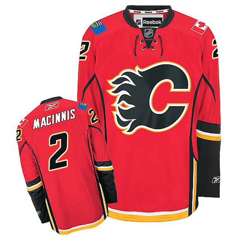 Al MacInnis Calgary Flames #2 Home Ice Hockey Jersey