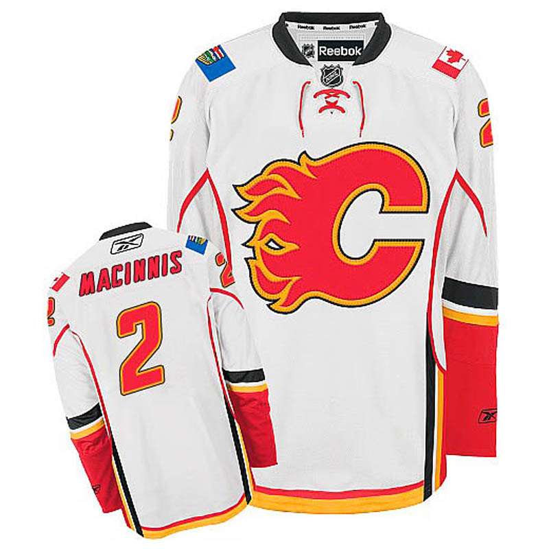 Al MacInnis Calgary Flames #2 Away Ice Hockey Jersey