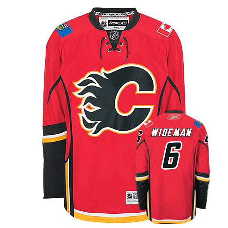 Dennis Wideman Calgary Flames #6 Home Ice Hockey Jersey