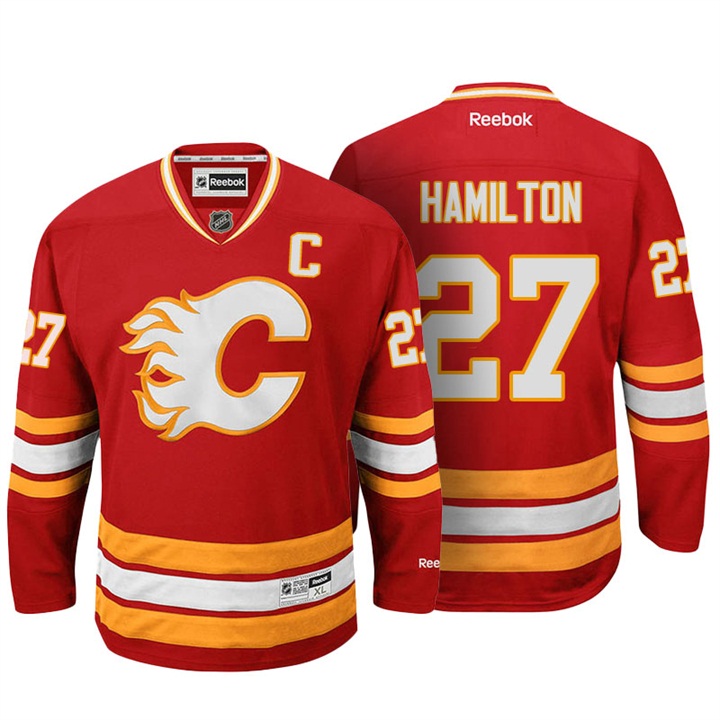 Calgary Flames Dougie Hamilton Red Premier Jersey