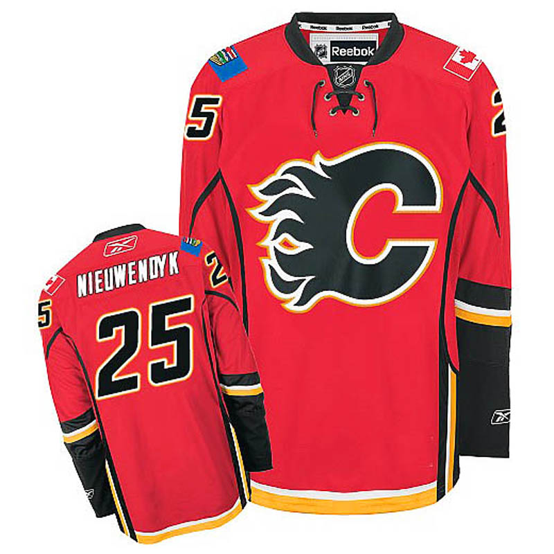 Joe Nieuwendyk Calgary Flames #25 Home Ice Hockey Jersey