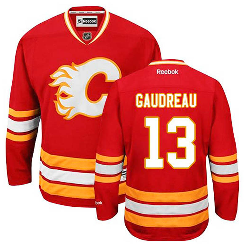 Johnny Gaudreau Calgary Flames #13 Third Ice Hockey Jersey