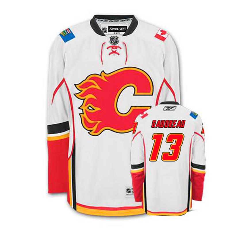 Johnny Gaudreau Calgary Flames #13 Away Ice Hockey Jersey