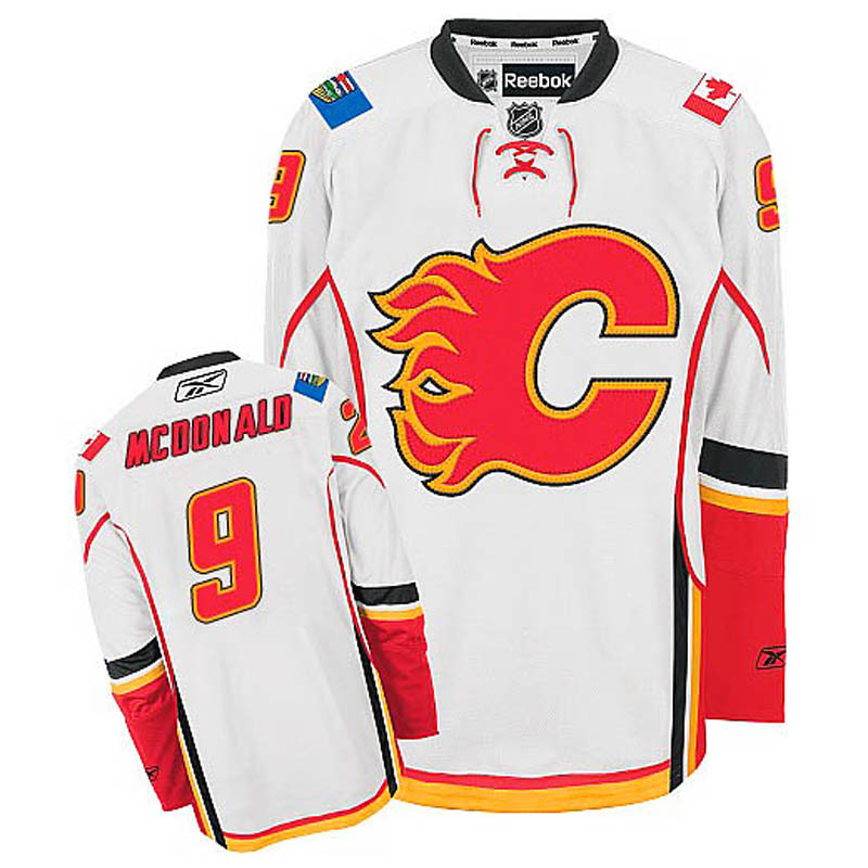 Lanny McDonald Calgary Flames #9 Away Ice Hockey Jersey