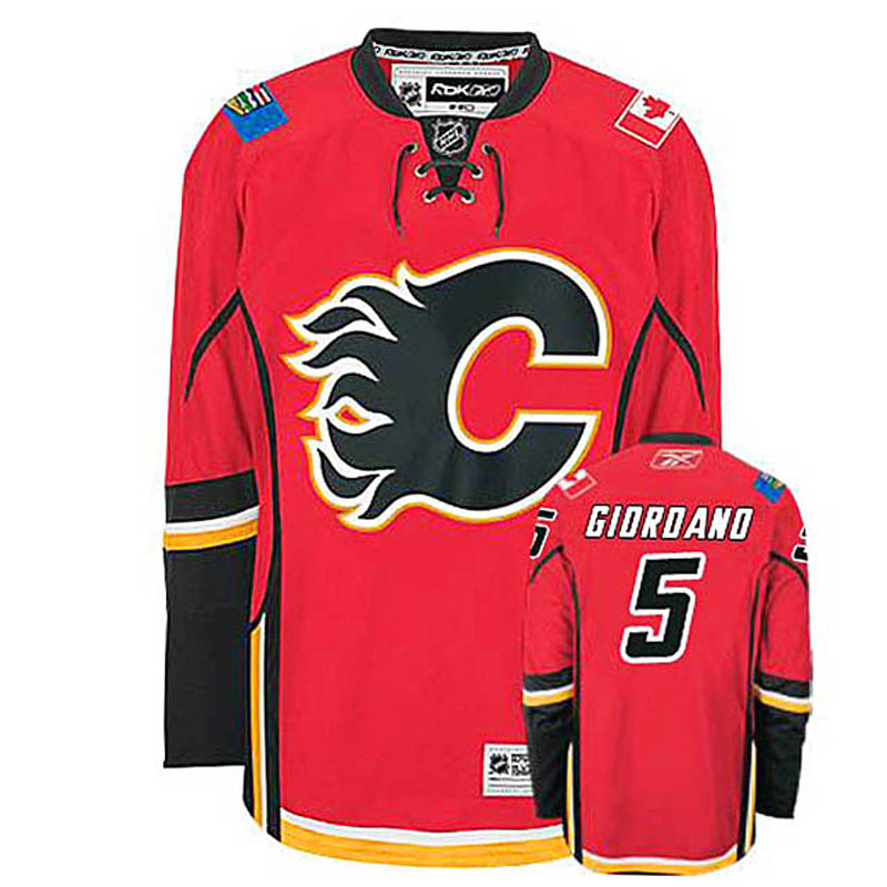 Mark Giordano Calgary Flames #5 Home Ice Hockey Jersey