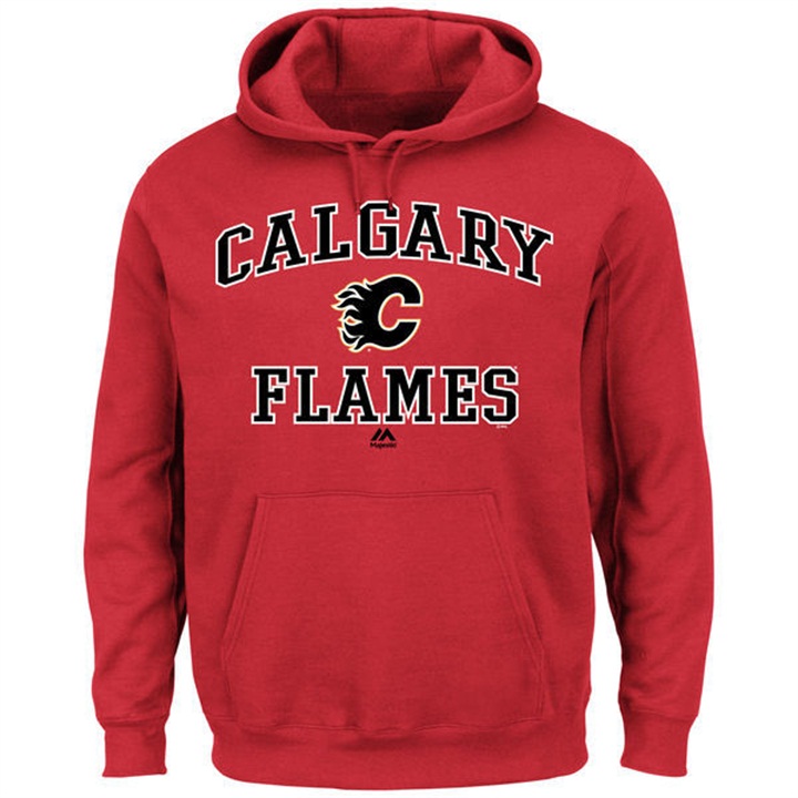 NHL Flames Red Heart And Soul Pullover Hoodie