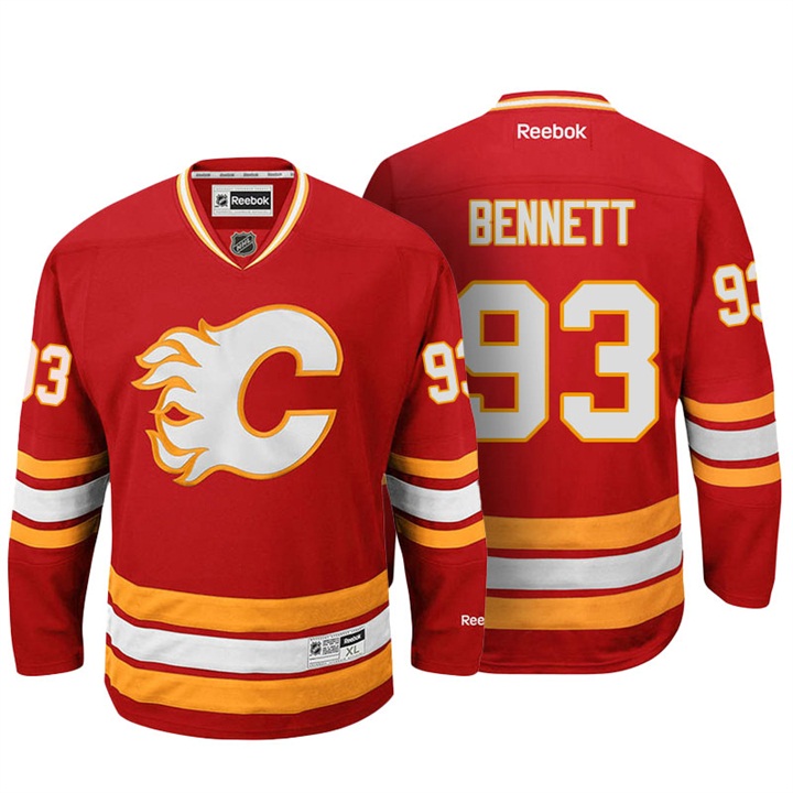 Calgary Flames Sam Bennett Red Premier Jersey