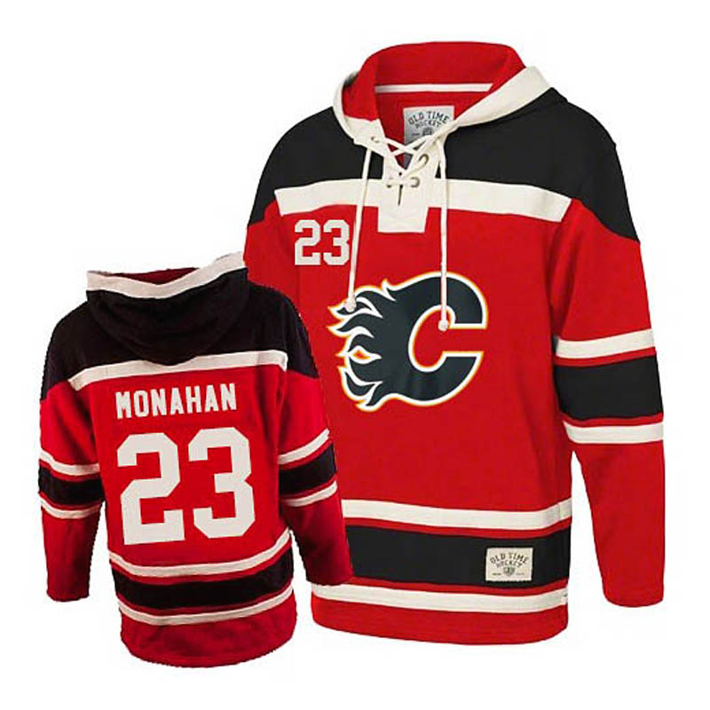 Sean Monahan Calgary Flames #23 Ice Hockey Sawyer Hooded Sweatshirt