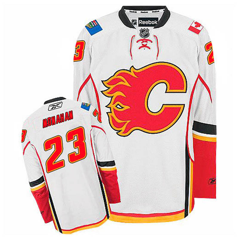 Sean Monahan Calgary Flames #23 Away Ice Hockey Jersey