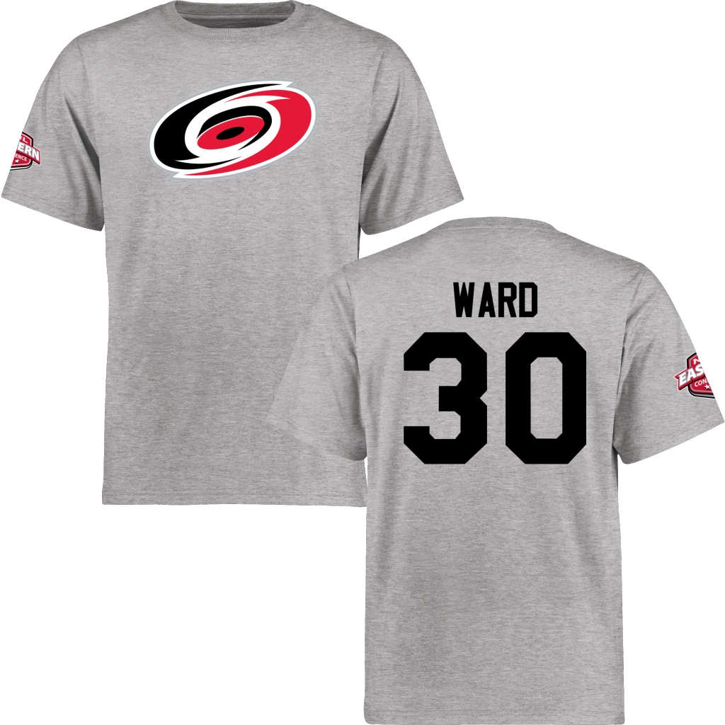 Cam Ward Carolina Hurricanes Gray Short Sleeve T-Shirt