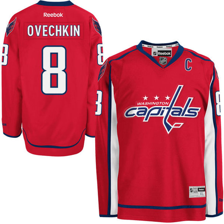 Alex Ovechkin Washington Capitals #8 Red Home Jersey