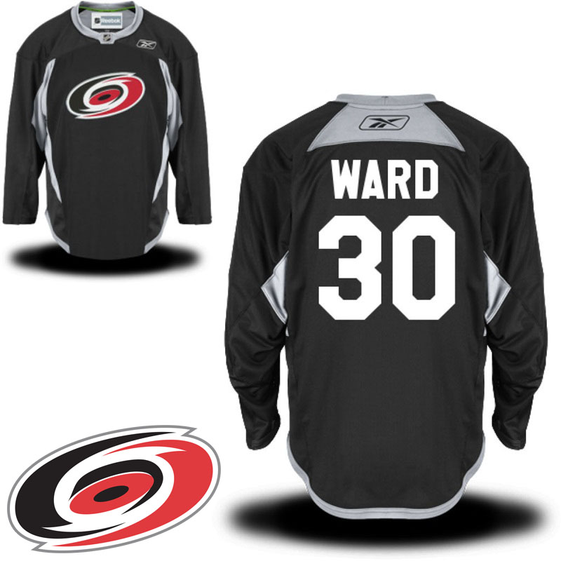 Cam Ward Carolina Hurricanes Black Practice Alternate Jersey