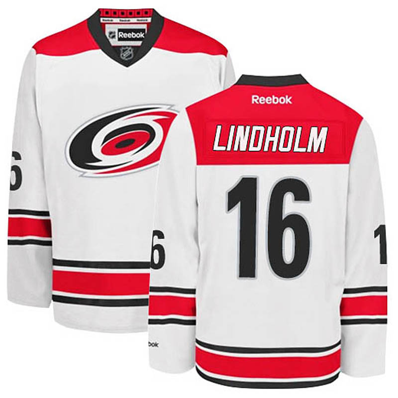 Elias Lindholm Carolina Hurricanes #16 Away Ice Hockey Jersey