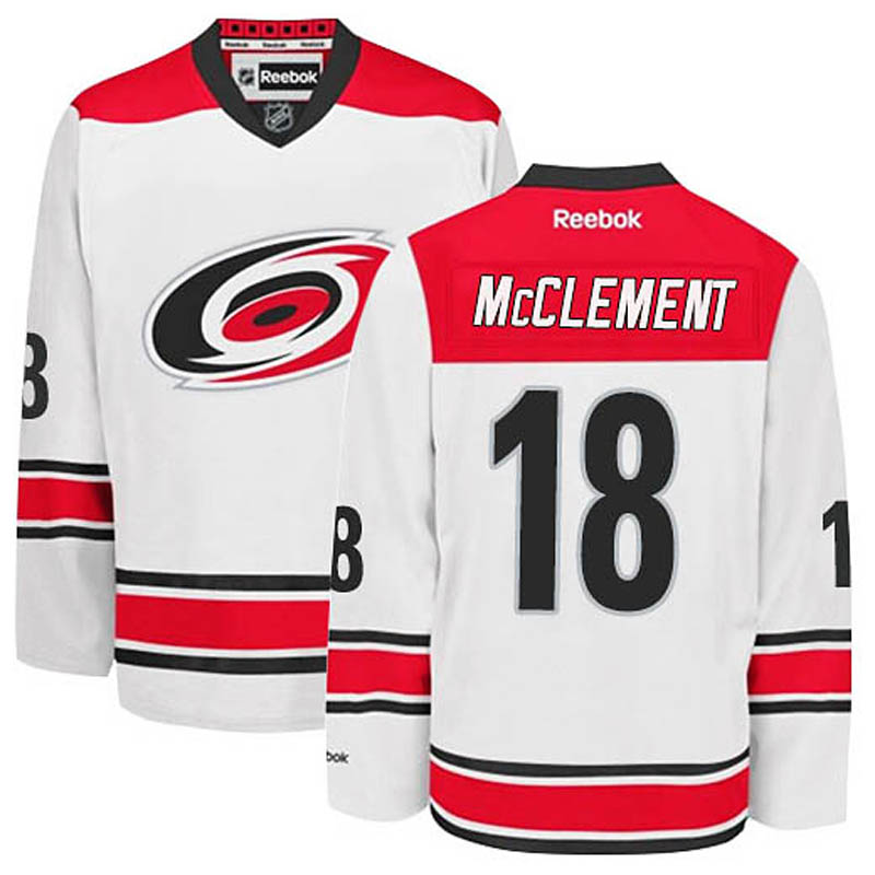 Jay McClement Carolina Hurricanes #18 Away Ice Hockey Jersey