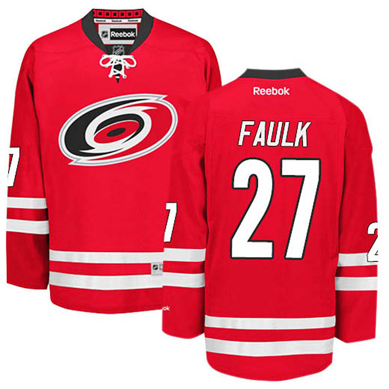 Justin Faulk Carolina Hurricanes #27 Home Ice Hockey Jersey