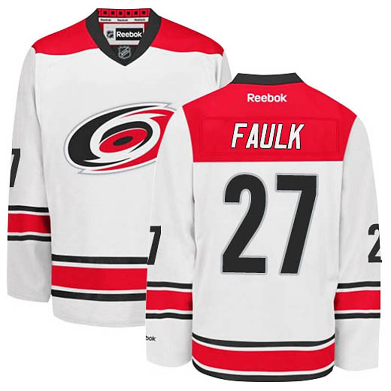 Justin Faulk Carolina Hurricanes #27 Away Ice Hockey Jersey