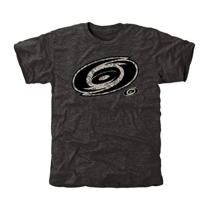 Carolina Hurricanes Rink Warrior Black Tri-Blend T-Shirt