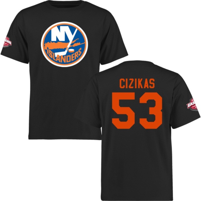 Casey Cizikas New York Islanders Black Short Sleeve T-Shirt