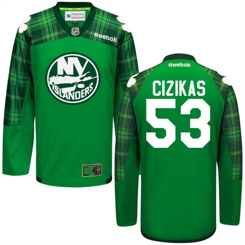 Casey Cizikas New York Islanders Green St. Patrick's Day Jersey