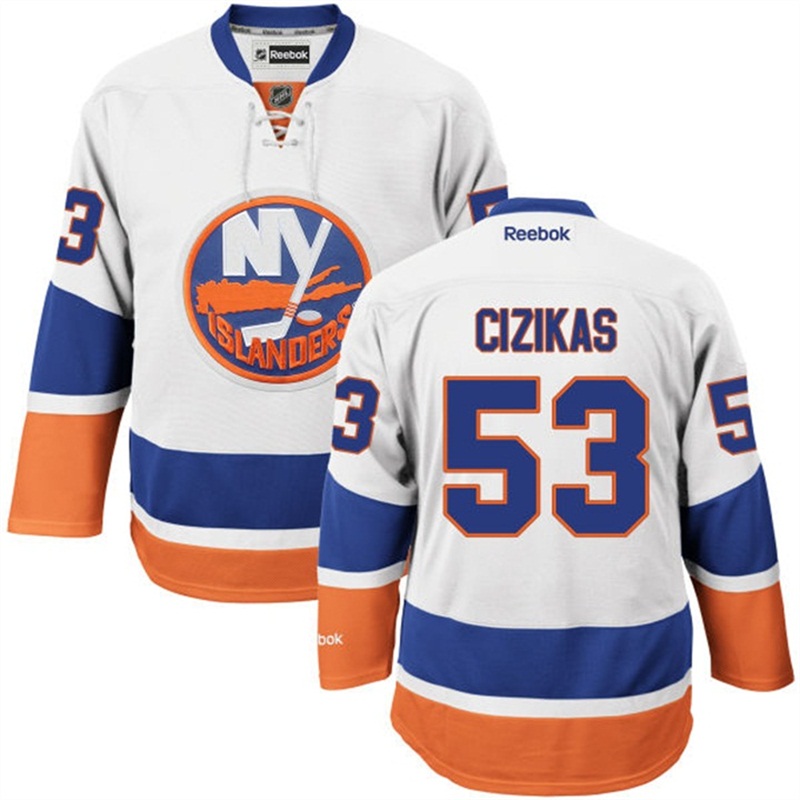 Casey Cizikas New York Islanders White Premier Away Jersey