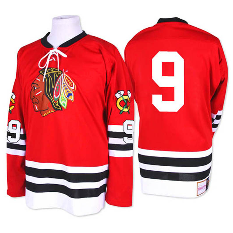 Bobby Hull Chicago Blackhawks #9 1960-61 Throwback Ice Hockey Jersey