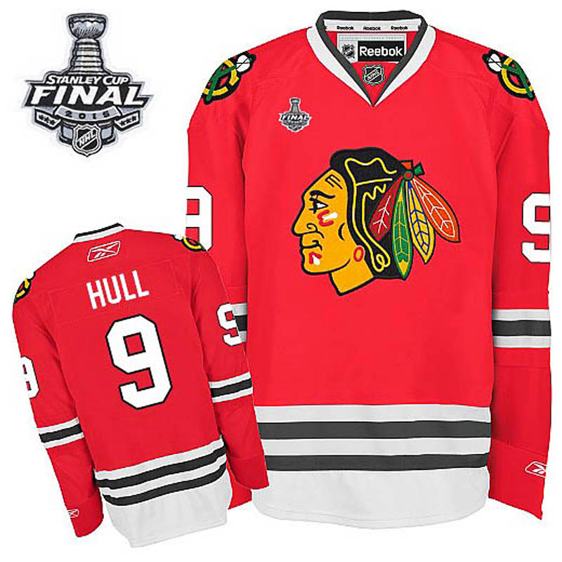 Bobby Hull Chicago Blackhawks #9 Home 2015 Stanley Cup Ice Hockey Jersey