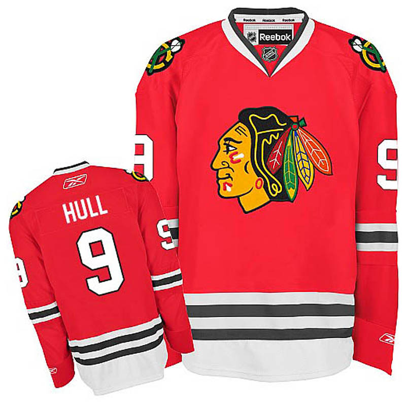 Bobby Hull Chicago Blackhawks #9 Home Ice Hockey Jersey