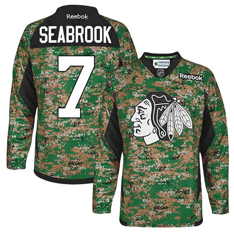 Brent Seabrook Chicago Blackhawks #7 Veterans Day Ice Hockey Jersey