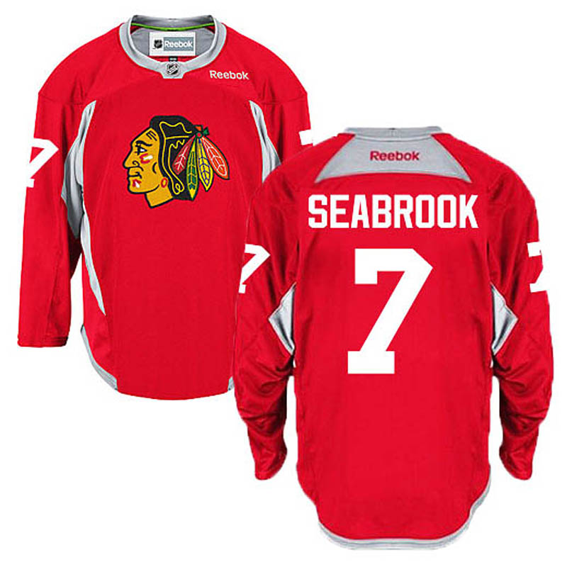 Brent Seabrook Chicago Blackhawks #7 Practice Ice Hockey Jersey