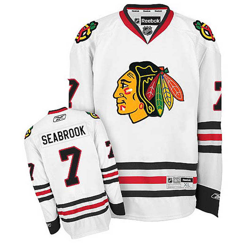 Brent Seabrook Chicago Blackhawks #7 Away Ice Hockey Jersey