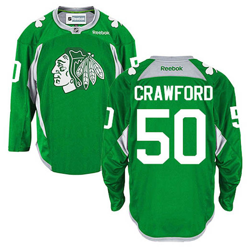 Corey Crawford Chicago Blackhawks #50 Practice Ice Hockey Jersey