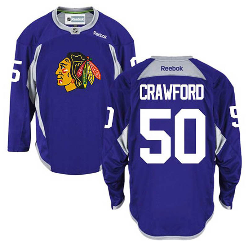 Corey Crawford Chicago Blackhawks #50 Practice Ice Hockey Jersey