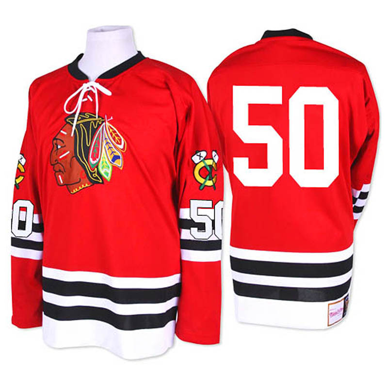 Corey Crawford Chicago Blackhawks #50 1960-61 Throwback Ice Hockey Jersey