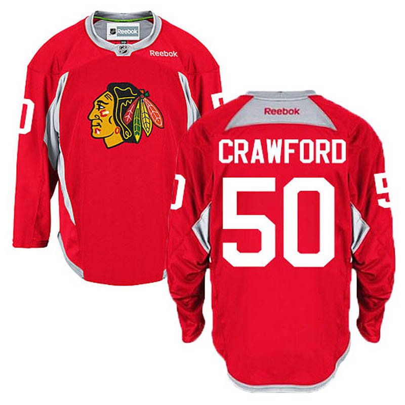 Corey Crawford Chicago Blackhawks #50 Practice Ice Hockey Jersey