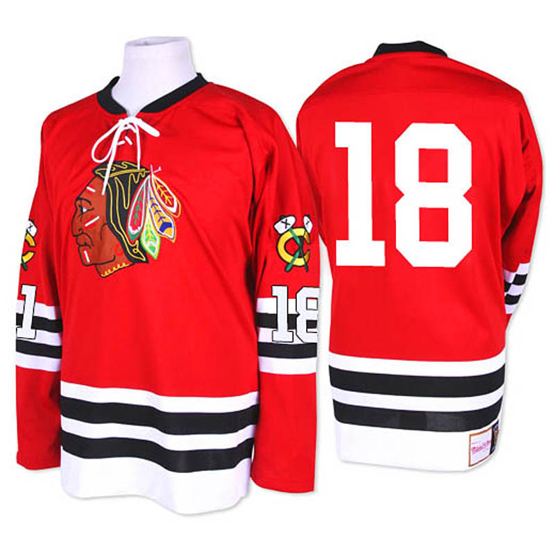 Denis Savard Chicago Blackhawks #18 1960-61 Throwback Ice Hockey Jersey