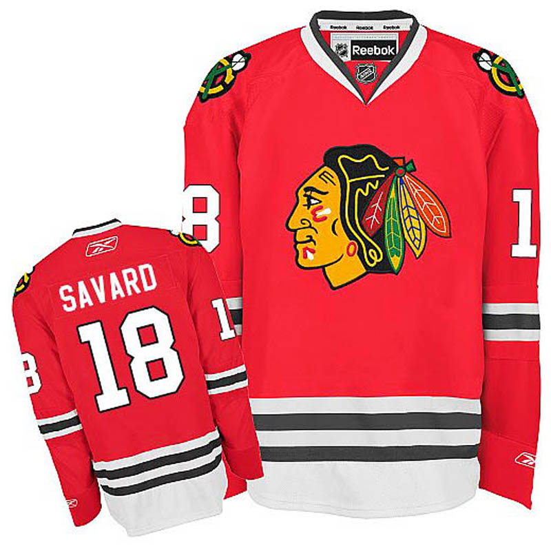 Denis Savard Chicago Blackhawks #18 Home Ice Hockey Jersey