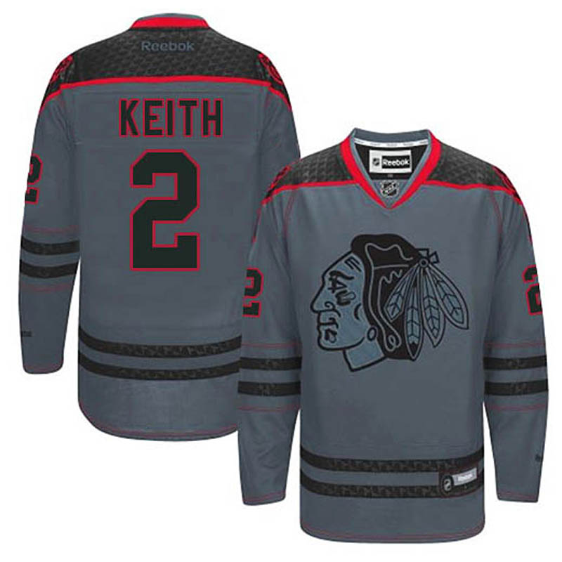 Duncan Keith Chicago Blackhawks #2 Cross Check Fashion Ice Hockey Jersey