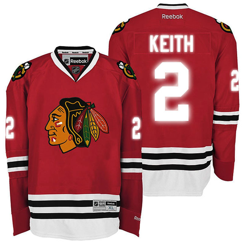 Duncan Keith Chicago Blackhawks #2 Ice Hockey Jersey