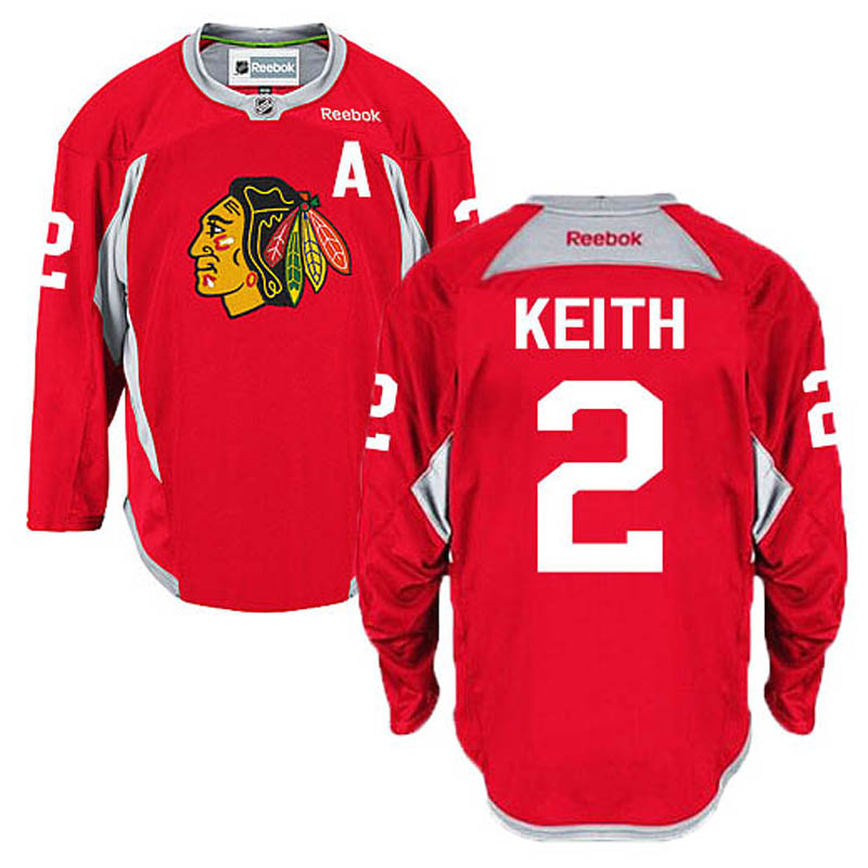 Duncan Keith Chicago Blackhawks #2 Practice Ice Hockey Jersey