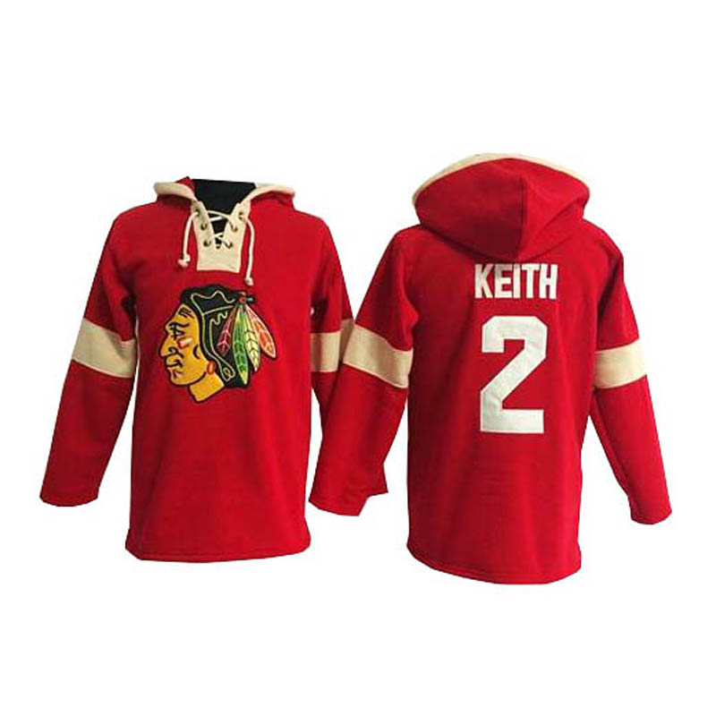 Duncan Keith Chicago Blackhawks #2 Pullover Hoodie Ice Hockey Jersey