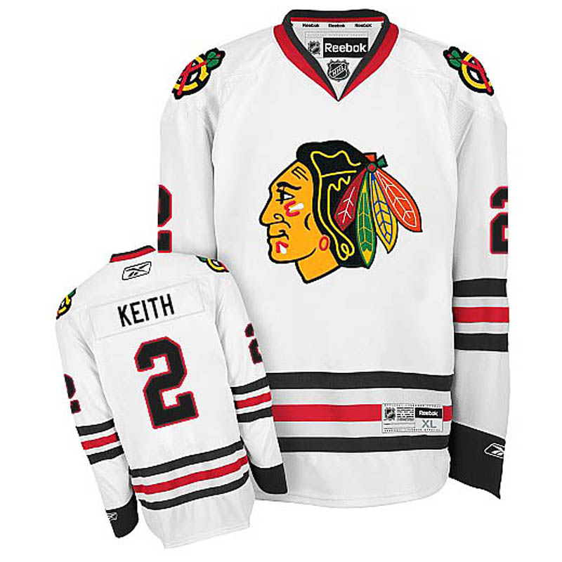 Duncan Keith Chicago Blackhawks #2 Away Ice Hockey Jersey